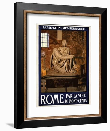 Pieta by Michelangelo, Roma Italy 3-Anna Siena-Framed Giclee Print