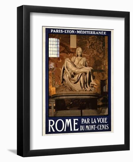 Pieta by Michelangelo, Roma Italy 3-Anna Siena-Framed Giclee Print