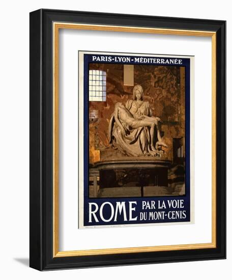 Pieta by Michelangelo, Roma Italy 3-Anna Siena-Framed Giclee Print