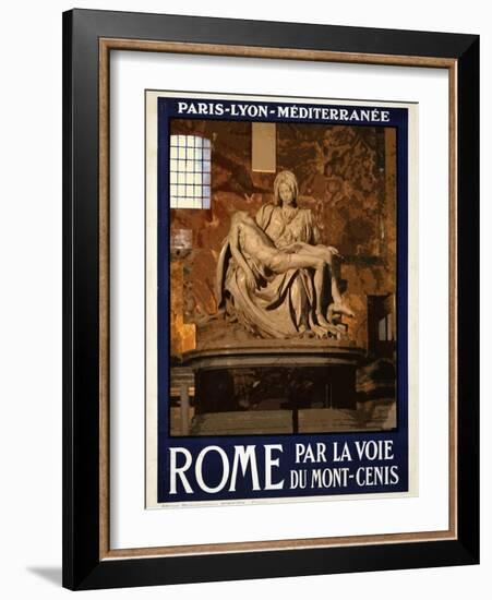 Pieta by Michelangelo, Roma Italy 3-Anna Siena-Framed Giclee Print