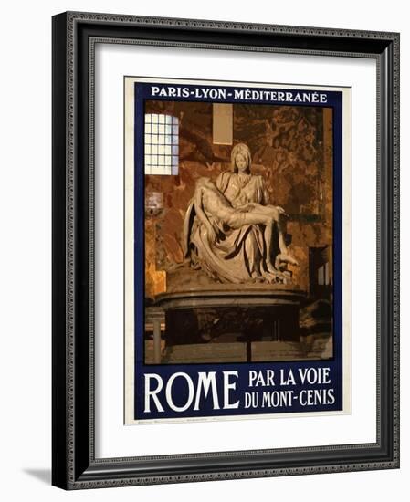 Pieta by Michelangelo, Roma Italy 3-Anna Siena-Framed Giclee Print