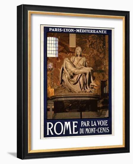 Pieta by Michelangelo, Roma Italy 3-Anna Siena-Framed Giclee Print