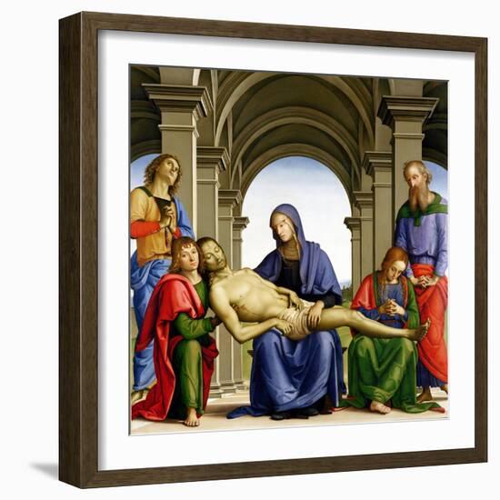 Pieta, c.1494-95-Pietro Perugino-Framed Giclee Print