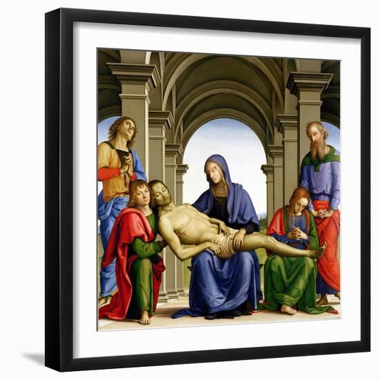 Pieta, c.1494-95-Pietro Perugino-Framed Giclee Print