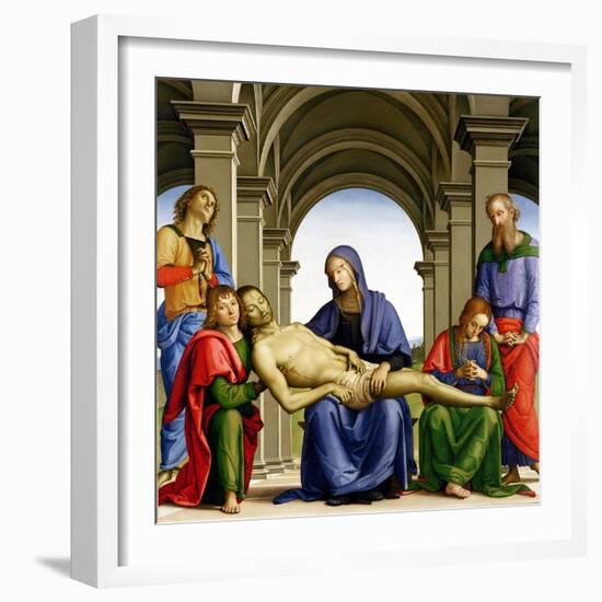 Pieta, c.1494-95-Pietro Perugino-Framed Giclee Print