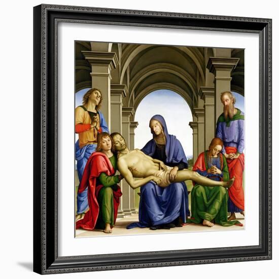 Pieta, c.1494-95-Pietro Perugino-Framed Giclee Print