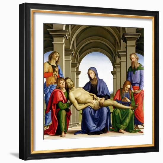 Pieta, c.1494-95-Pietro Perugino-Framed Giclee Print