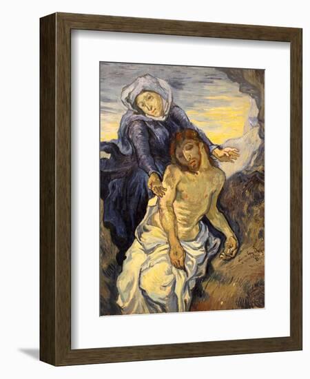 Pieta, C.1890-Vincent van Gogh-Framed Giclee Print