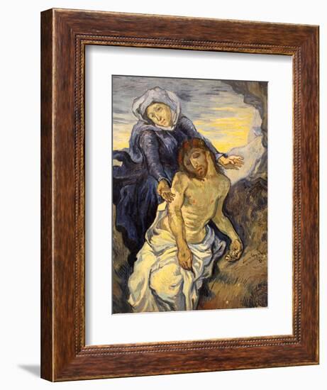 Pieta, C.1890-Vincent van Gogh-Framed Giclee Print