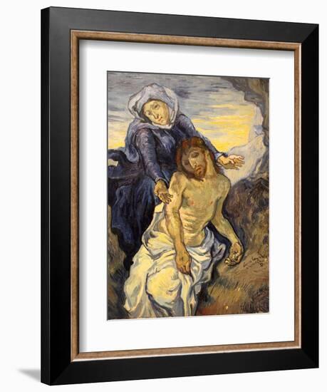 Pieta, C.1890-Vincent van Gogh-Framed Giclee Print