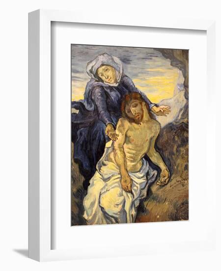 Pieta, C.1890-Vincent van Gogh-Framed Giclee Print