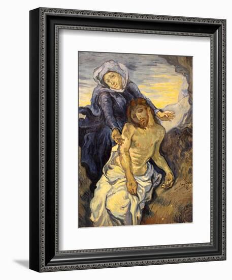 Pieta, C.1890-Vincent van Gogh-Framed Giclee Print