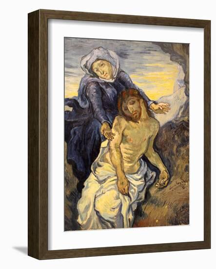 Pieta, C.1890-Vincent van Gogh-Framed Giclee Print