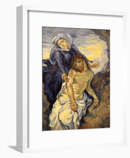 Pieta, C.1890-Vincent van Gogh-Framed Giclee Print