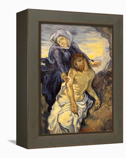 Pieta, C.1890-Vincent van Gogh-Framed Premier Image Canvas