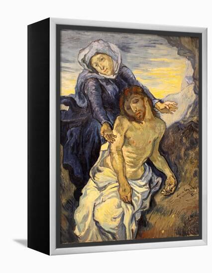 Pieta, C.1890-Vincent van Gogh-Framed Premier Image Canvas