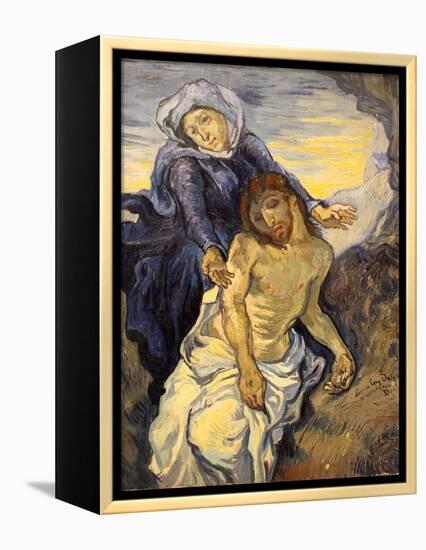 Pieta, C.1890-Vincent van Gogh-Framed Premier Image Canvas