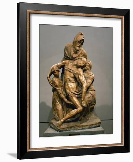 Pieta, circa 1550-Michelangelo Buonarroti-Framed Giclee Print