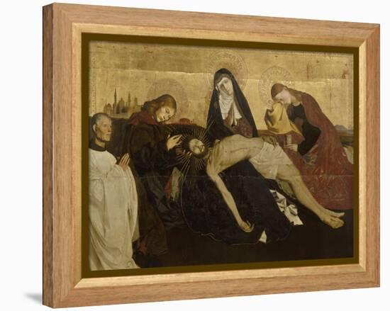 Pietà de Villeneuve-lès-Avignon-Enguerrand Quarton-Framed Premier Image Canvas