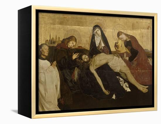 Pietà de Villeneuve-lès-Avignon-Enguerrand Quarton-Framed Premier Image Canvas