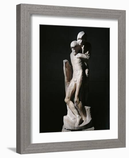 Pieta Rondanini-Michelangelo Buonarroti-Framed Photo