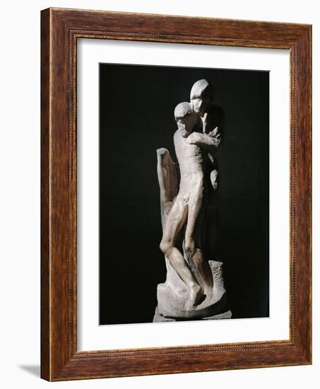 Pieta Rondanini-Michelangelo Buonarroti-Framed Photo