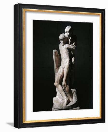 Pieta Rondanini-Michelangelo Buonarroti-Framed Photo