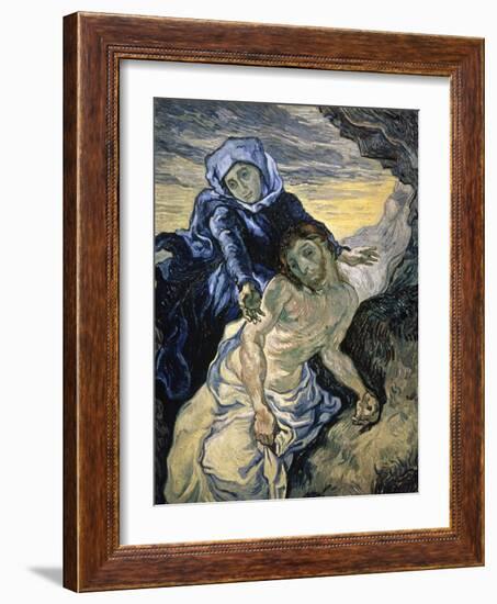 Pieta-Vincent van Gogh-Framed Giclee Print
