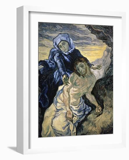 Pieta-Vincent van Gogh-Framed Giclee Print