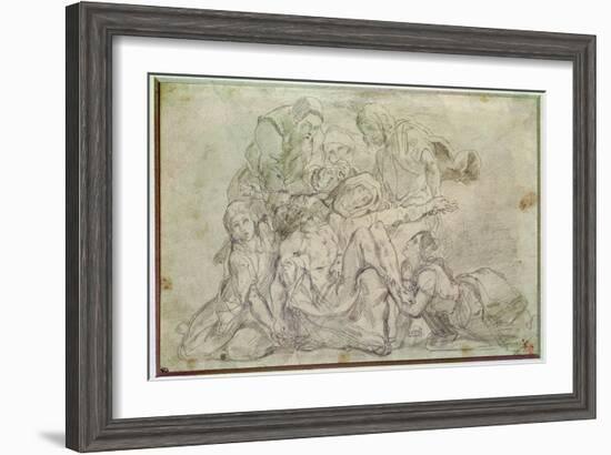 Pieta-Eugene Delacroix-Framed Giclee Print