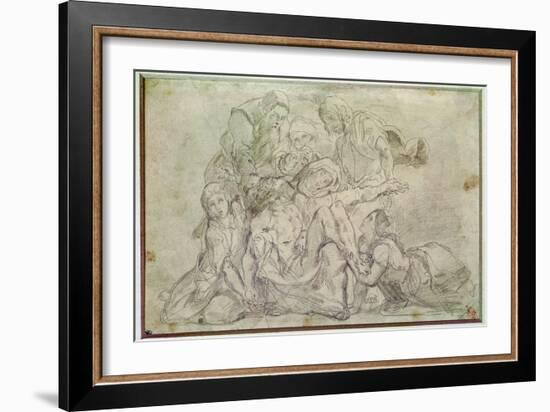 Pieta-Eugene Delacroix-Framed Giclee Print