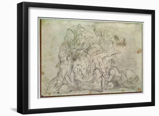 Pieta-Eugene Delacroix-Framed Giclee Print