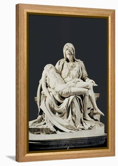 Pieta-Michelangelo-Framed Stretched Canvas