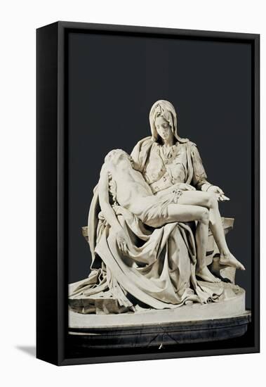 Pieta-Michelangelo-Framed Stretched Canvas