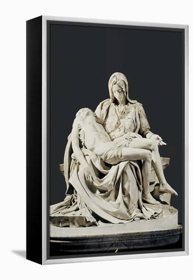 Pieta-Michelangelo-Framed Stretched Canvas