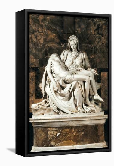 Pieta-Michelangelo-Framed Stretched Canvas