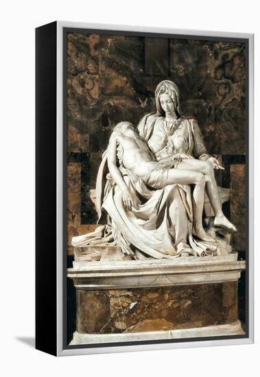 Pieta-Michelangelo-Framed Stretched Canvas