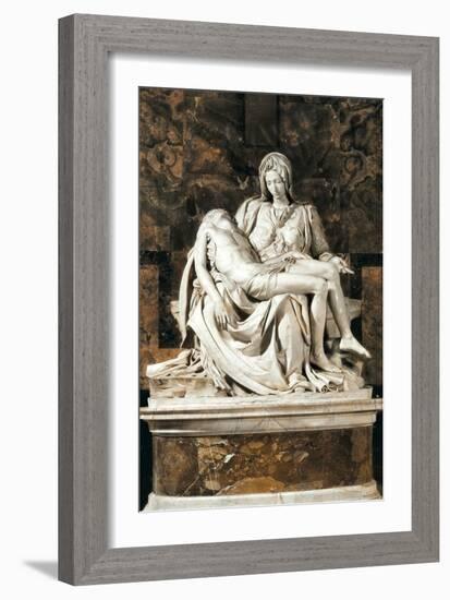 Pieta-Michelangelo-Framed Art Print