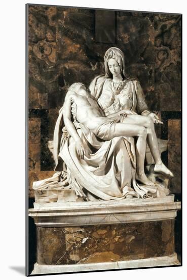 Pieta-Michelangelo-Mounted Art Print