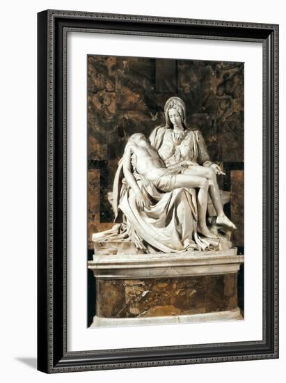 Pieta-Michelangelo-Framed Art Print