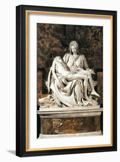 Pieta-Michelangelo-Framed Art Print