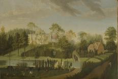 View Towards the Rear of the Bagnio from South of the Upper River, Chiswick House-Pieter Andreas Rysbrack-Framed Giclee Print