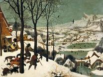 Hunters in the Snow, February, 1565-Pieter Bruegel the Elder-Giclee Print