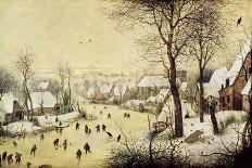 Hunters in the Snow, February, 1565-Pieter Bruegel the Elder-Giclee Print