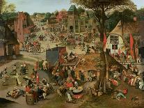 Christ Carrying the Cross by Brueghel, Pieter, the Younger (1564-1638). Oil on Wood, between 1598 A-Pieter the Younger Brueghel-Giclee Print