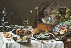 Still Life with Turkey Pie-Pieter Claesz-Giclee Print