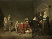 Portrait of a Man, a Woman and a Boy in a Room, 1640-Pieter Codde-Giclee Print
