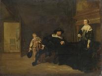 Portrait of a Man, a Woman and a Boy in a Room, 1640-Pieter Codde-Giclee Print