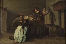 Un Artiste Et Un Amateur D'art En Conversation  (Artist and Art Lover in Conversation) Peinture De-Pieter Codde-Giclee Print