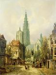 A View of Antwerp-Pieter Cornelis Dommershuijzen-Giclee Print